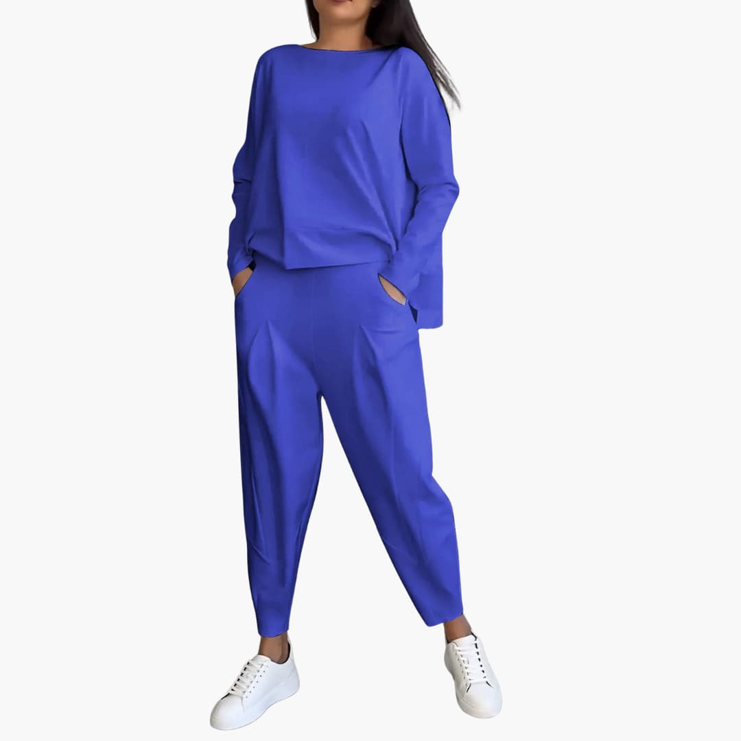 Two-Piece Round Neck Set for Women