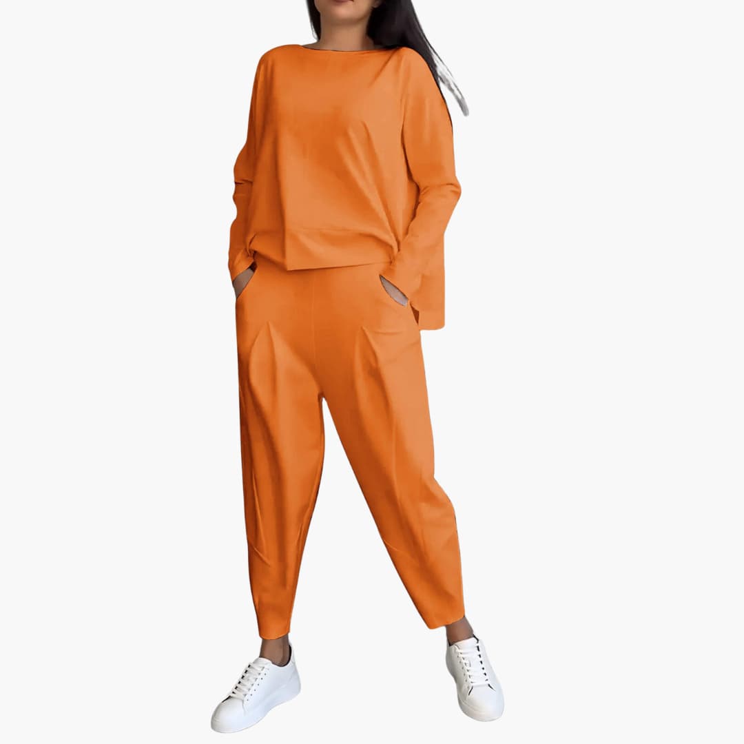Two-Piece Round Neck Set for Women
