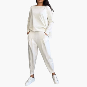 Two-Piece Round Neck Set for Women