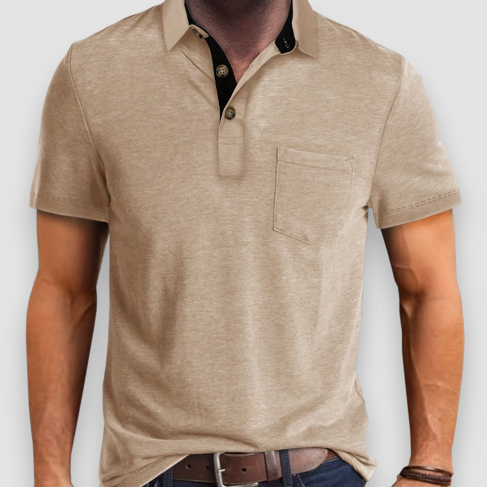 Riven Men's Polo Shirt | Cotton Blend, Elegant Design 3