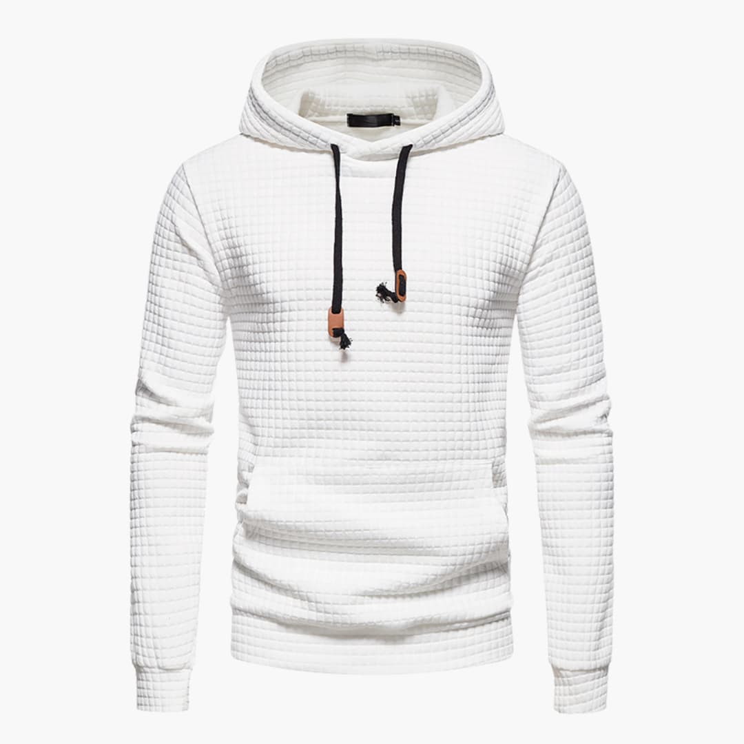 Jolly Men's Hoodie | Cozy Cotton Blend with Check Pattern 1