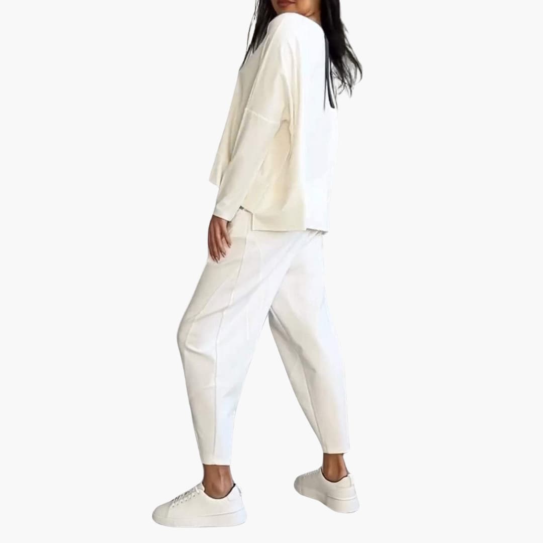 Two-Piece Round Neck Set for Women