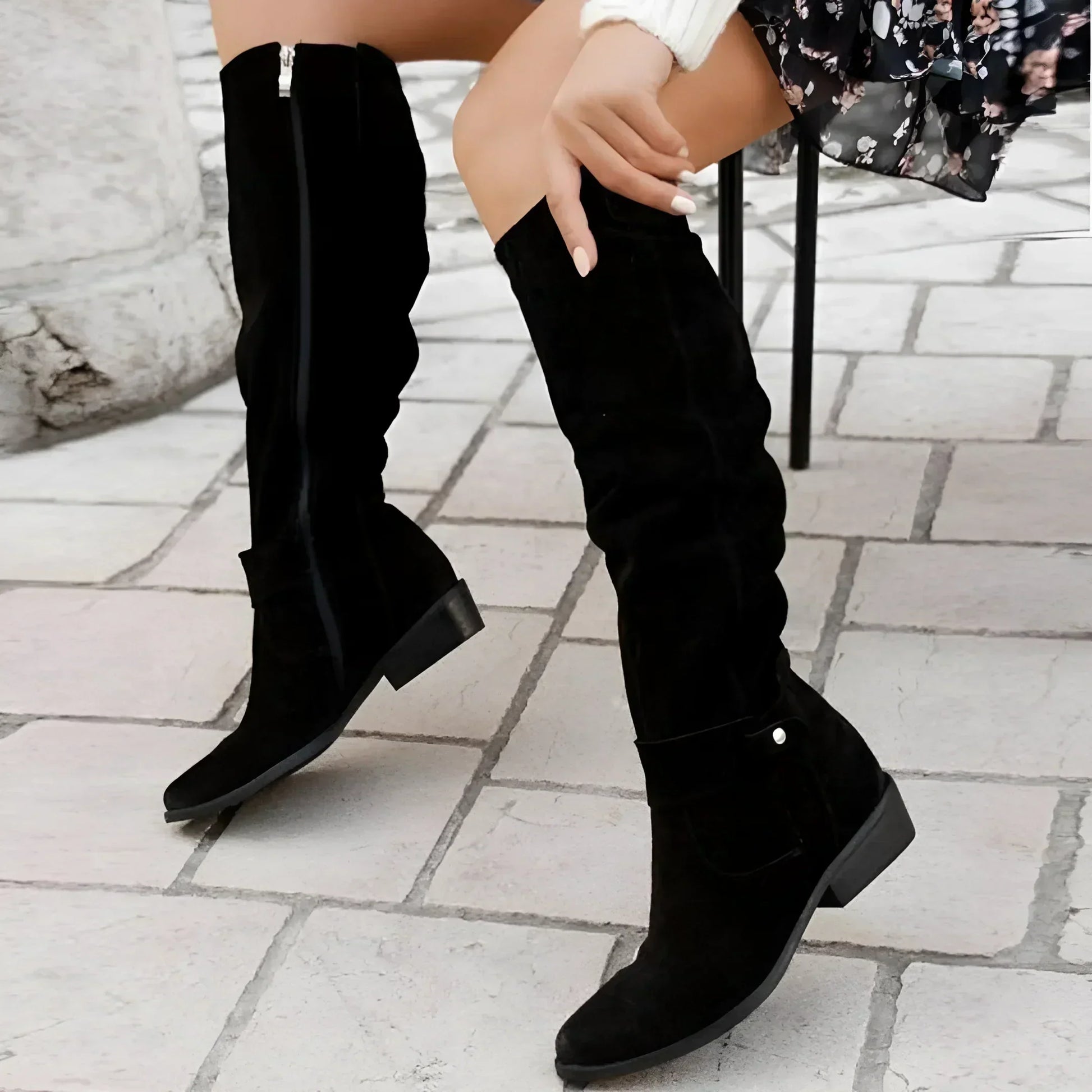 Lila Women's Black Ankle Boots | High-Quality Leather, Elegant Design 6