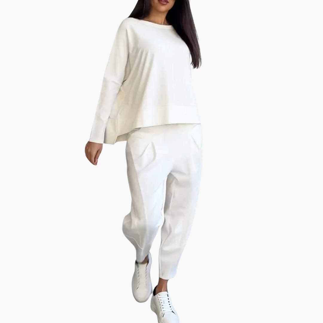 Two-Piece Round Neck Set for Women