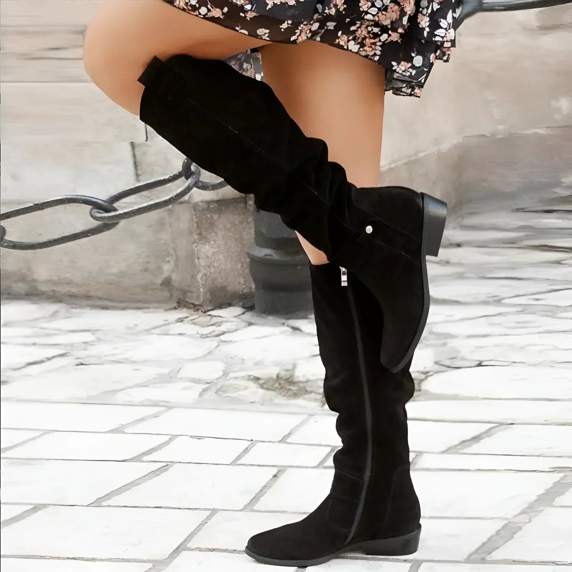 Lila Women's Black Ankle Boots | High-Quality Leather, Elegant Design 7