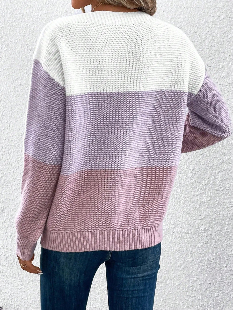 Daria Women's Oversized Sweater | Cozy Ombre Design 4