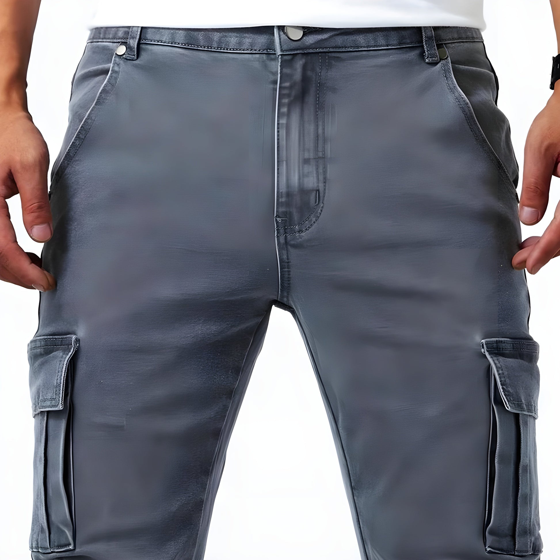 Pavo Men's Cargo Pants | Stretchable Cotton Blend, Casual Fit 6