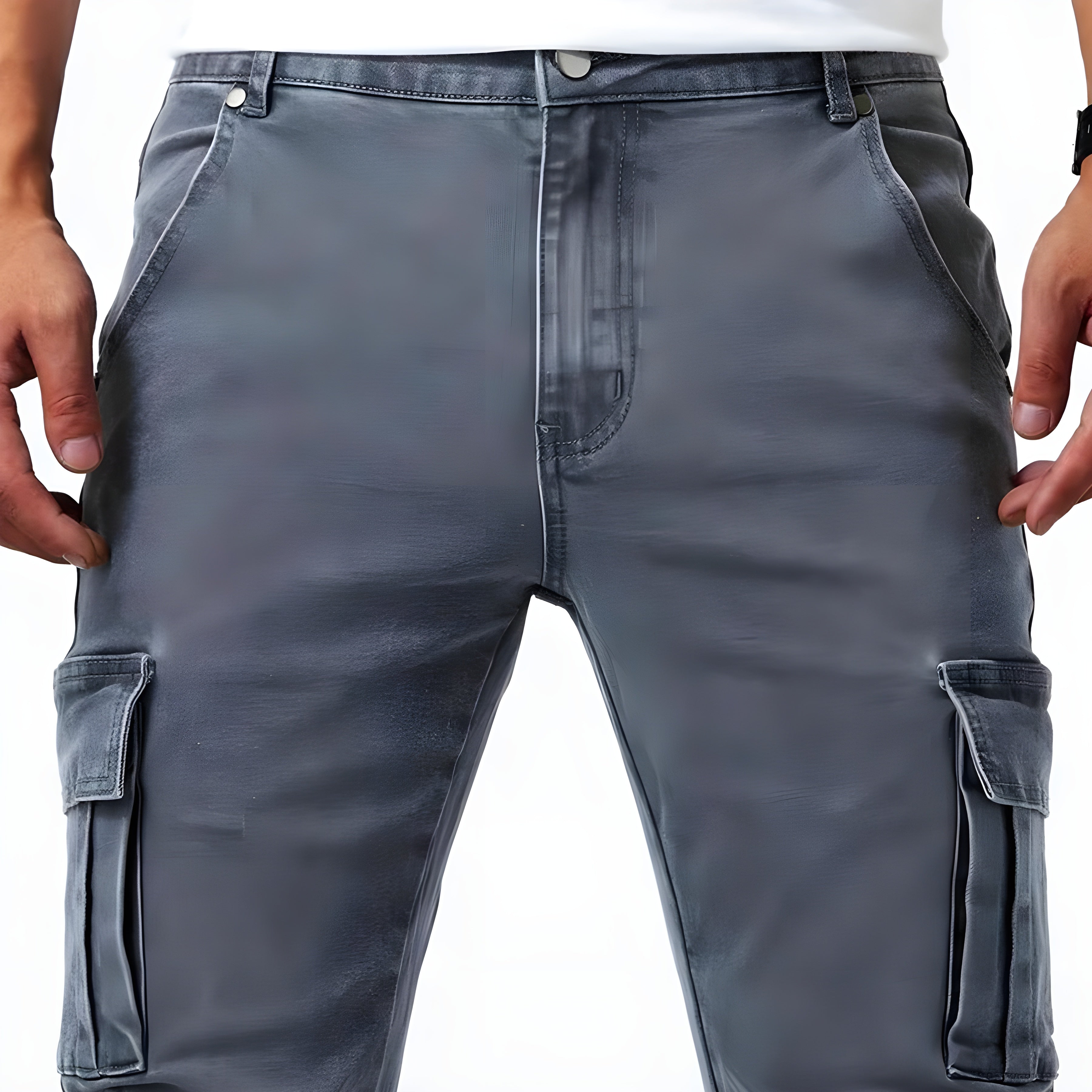 Pavo Men's Cargo Pants | Stretchable Cotton Blend, Casual Fit 6