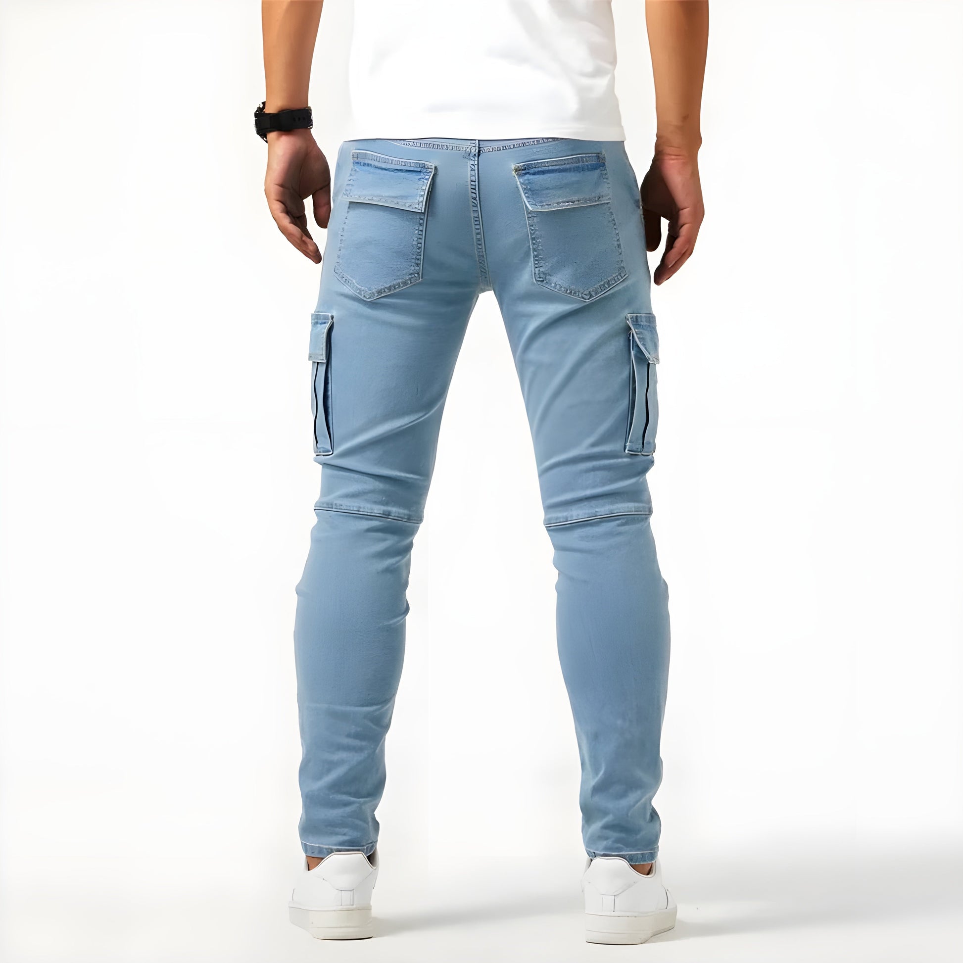 Pavo Men's Cargo Pants | Stretchable Cotton Blend, Casual Fit 8