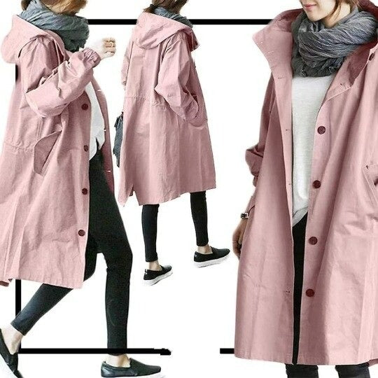 Elara Women's Trench Coat | Water-Repellent Fabric, Stylish Design 9