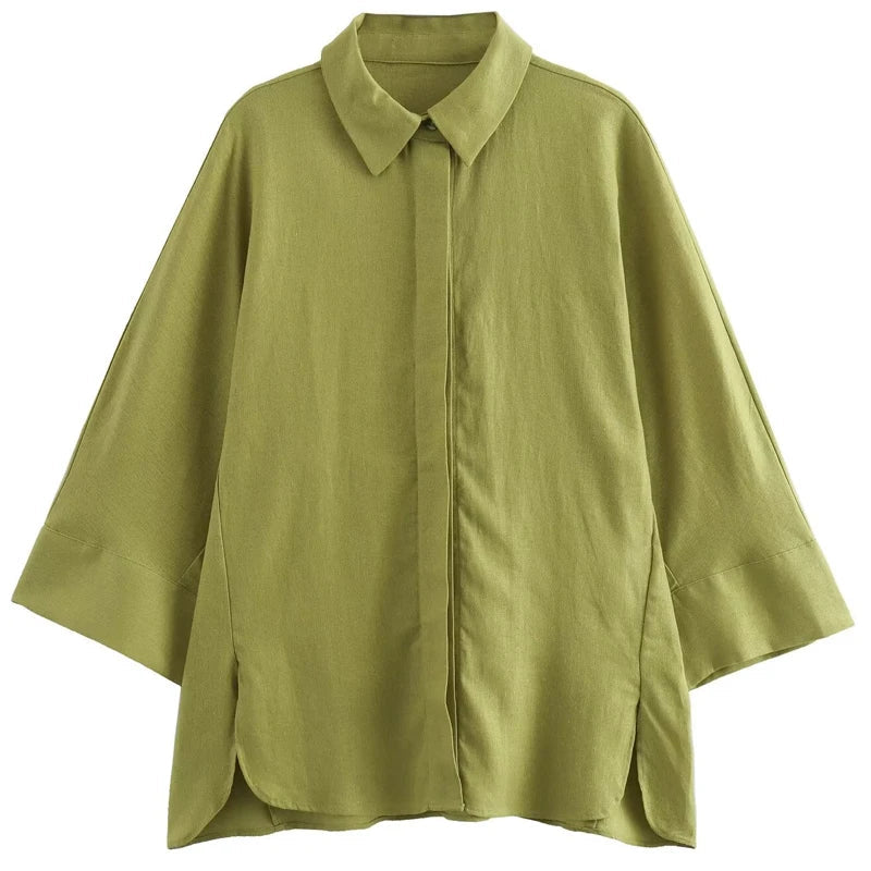 Wina Women's Lounge Set | Cotton-Linen Blend, Casual Comfort 3