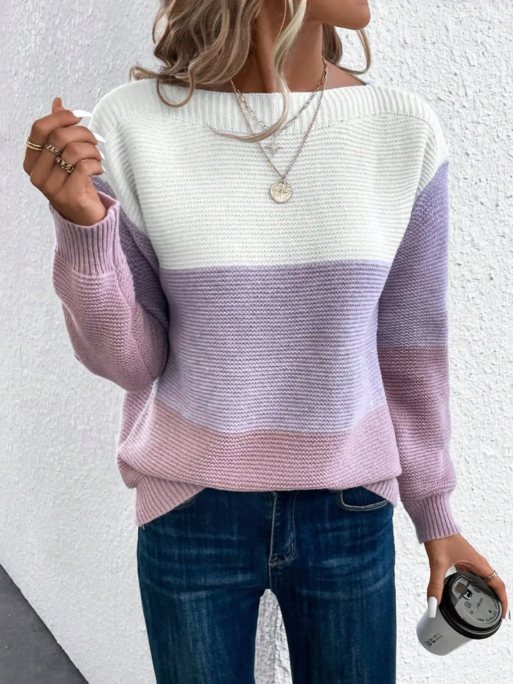 Daria Women's Oversized Sweater | Cozy Ombre Design 3