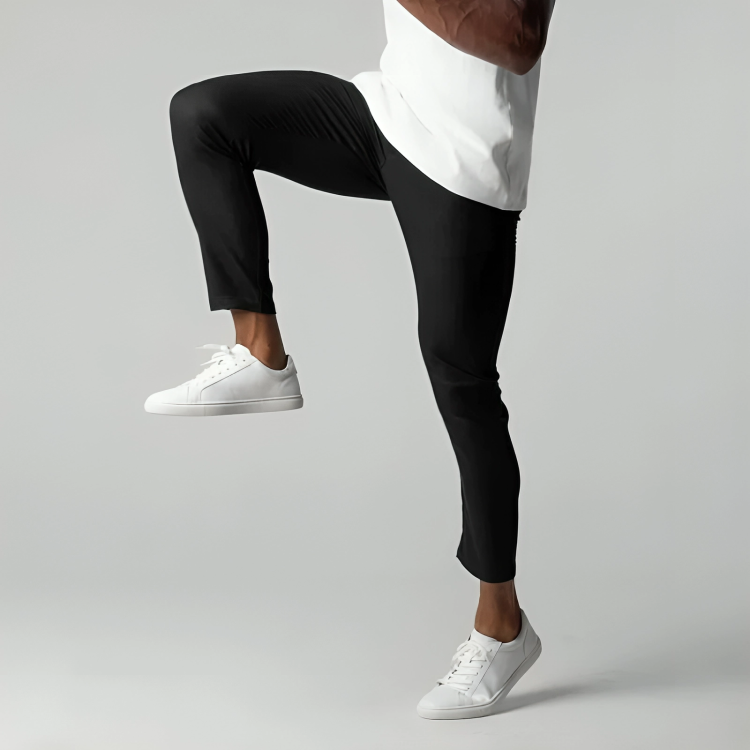Luminous Men's Chino Pants | Stretch Fabric, Slim Fit, Khaki 1