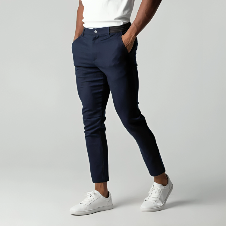 Luminous Men's Chino Pants | Stretch Fabric, Slim Fit, Khaki 5
