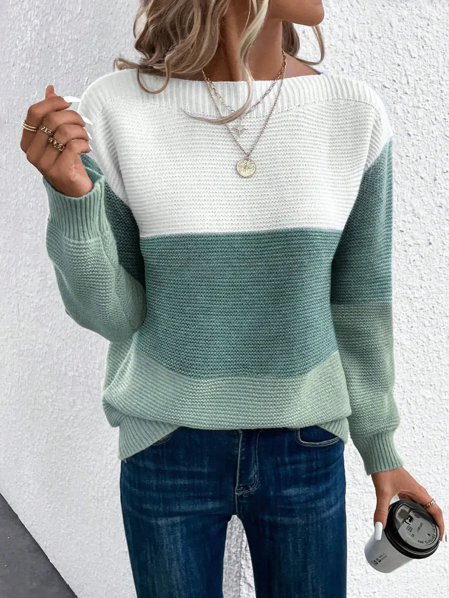 Daria Women's Oversized Sweater | Cozy Ombre Design 1