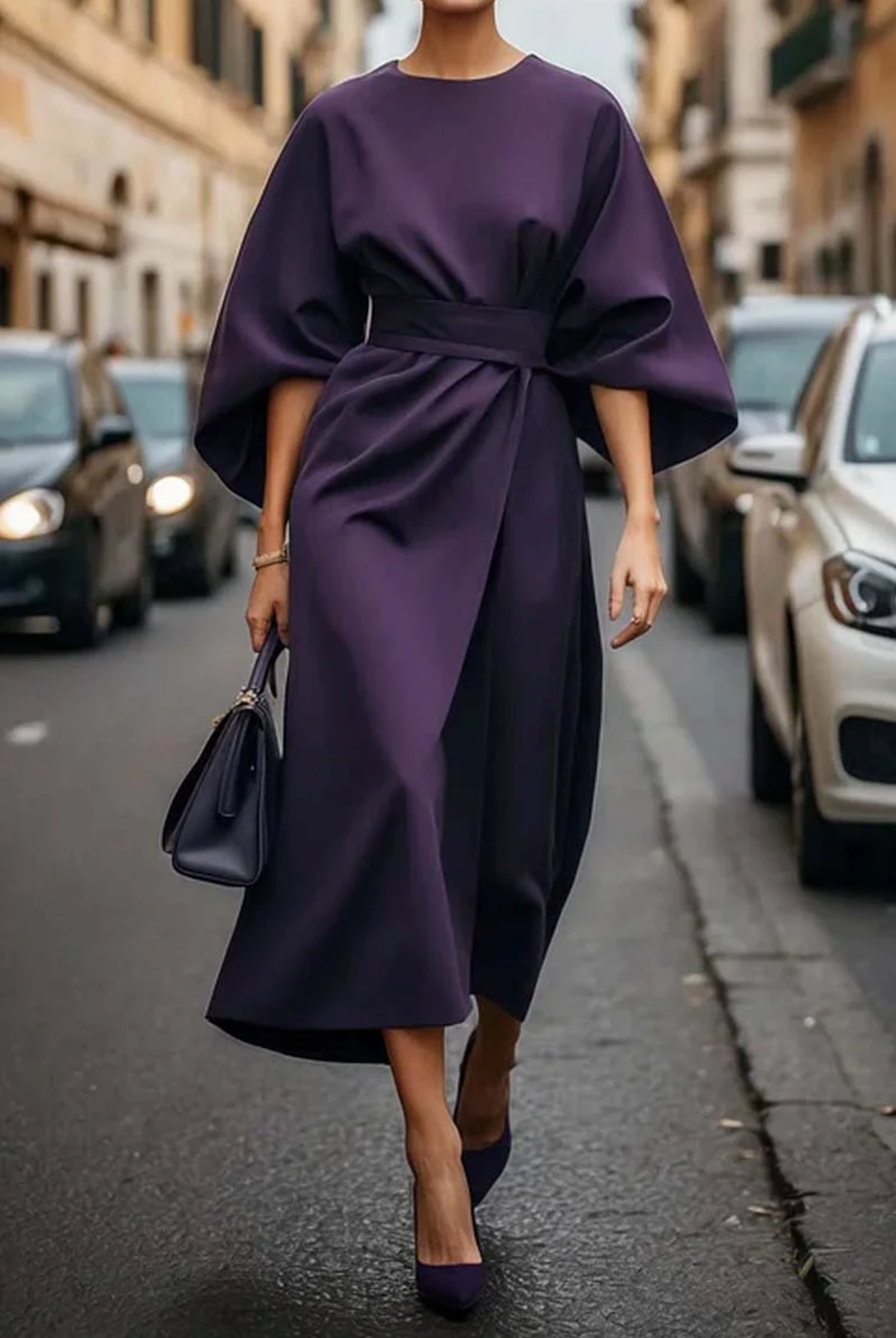 Kendra Women's Cocktail Dress | Lantern Sleeves, Versatile Fit, Plus Size Available 6