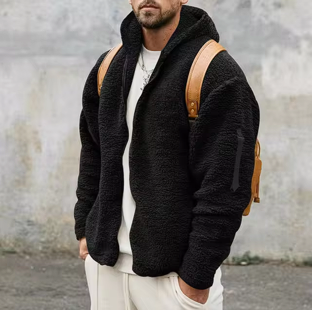 Mako Men's Winter Jacket | Double-Sided Fleece Lining, Casual Fit 6