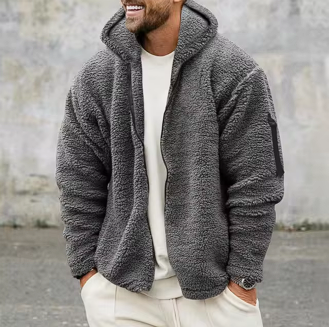 Mako Men's Winter Jacket | Double-Sided Fleece Lining, Casual Fit 7