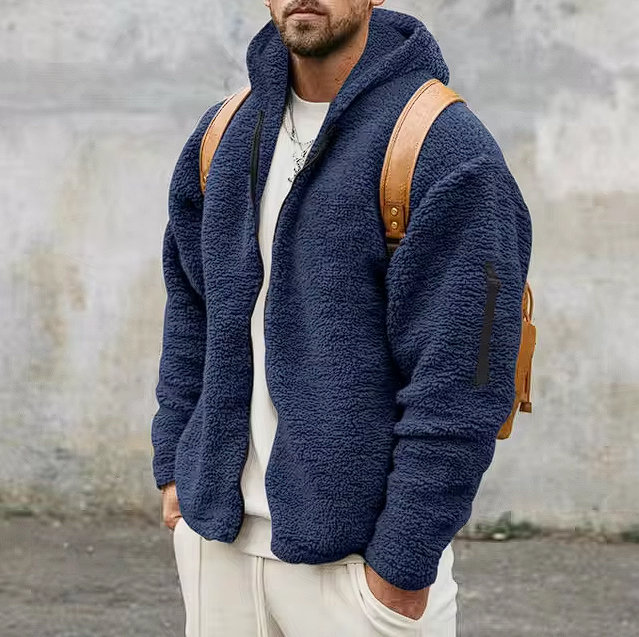 Mako Men's Winter Jacket | Double-Sided Fleece Lining, Casual Fit 9