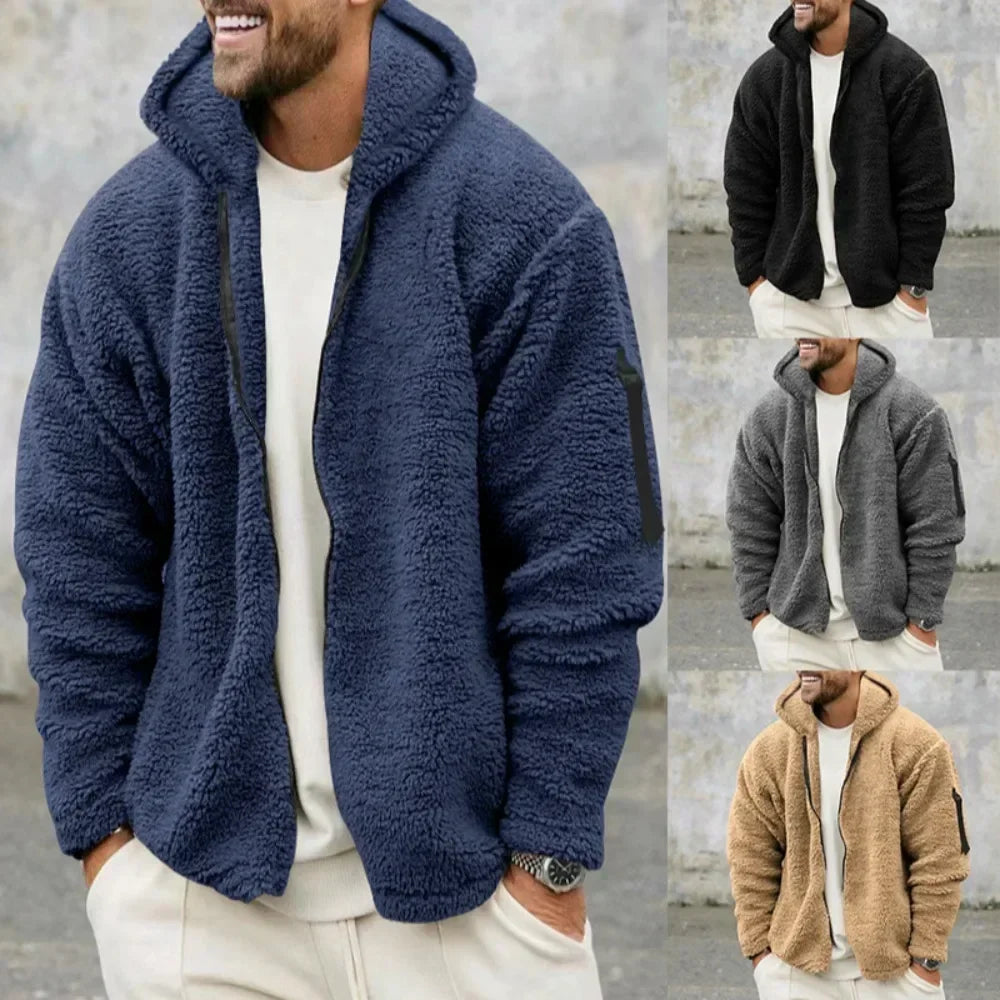 Mako Men's Winter Jacket | Double-Sided Fleece Lining, Casual Fit 1