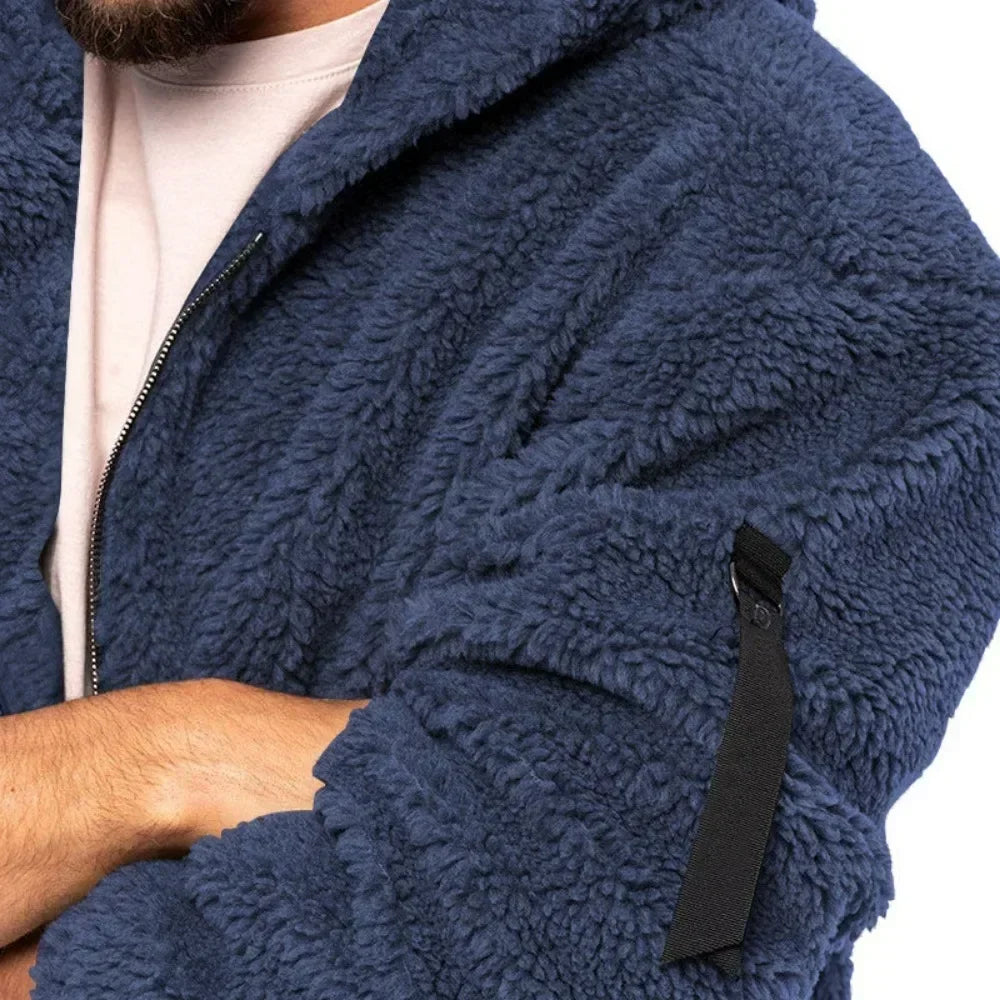 Mako Men's Winter Jacket | Double-Sided Fleece Lining, Casual Fit 4