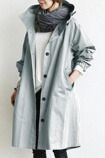 Elara Women's Trench Coat | Water-Repellent Fabric, Stylish Design 1