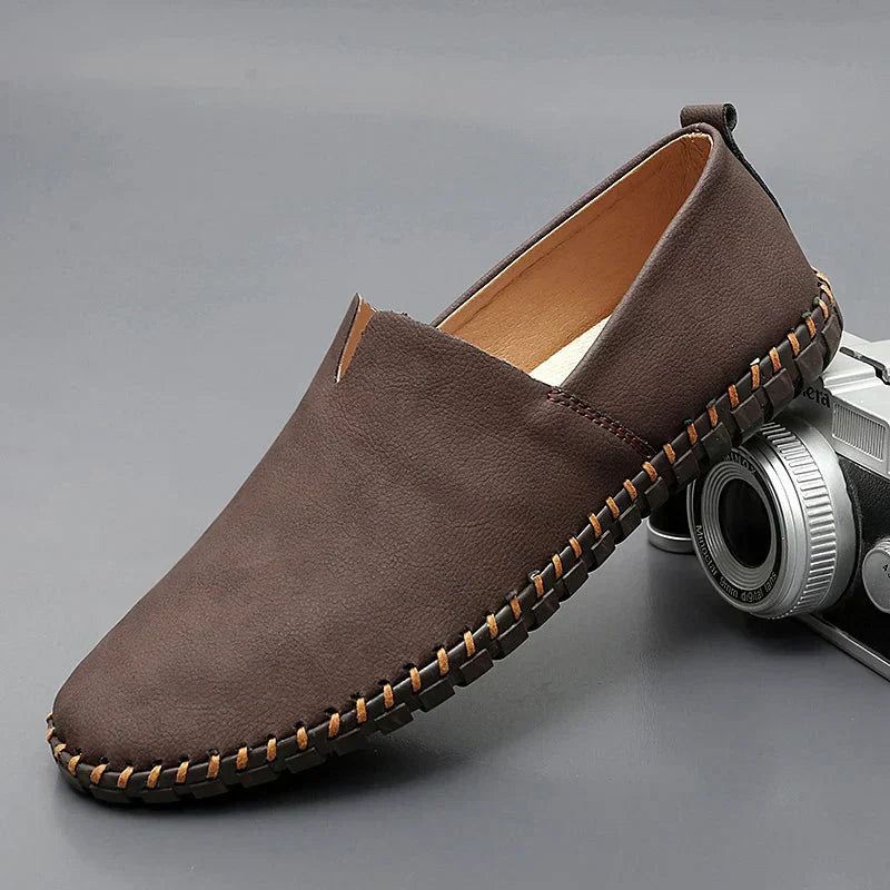Sante Men's Leather Slippers | Classic Loafer Design, Elegant & Versatile 12