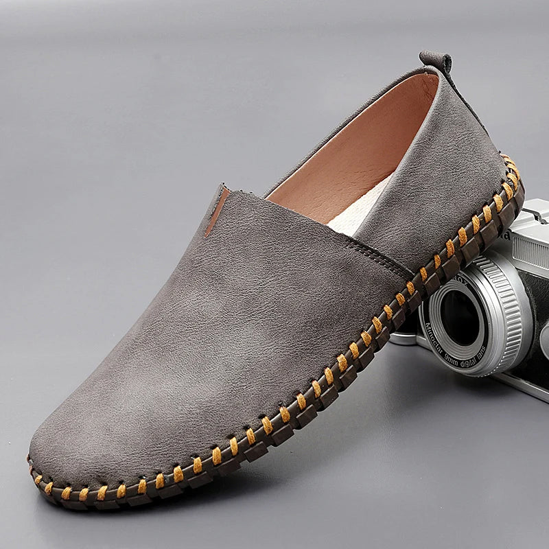 Sante Men's Leather Slippers | Classic Loafer Design, Elegant & Versatile 4