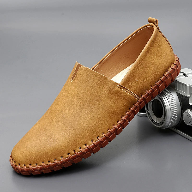 Sante Men's Leather Slippers | Classic Loafer Design, Elegant & Versatile 6