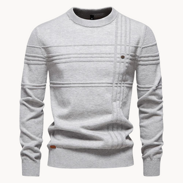Chet Men's Cardigan Sweater | Ultra-Soft Cotton Blend, Checkered Design 1
