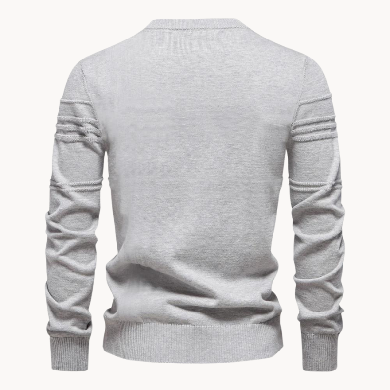 Chet Men's Cardigan Sweater | Ultra-Soft Cotton Blend, Checkered Design 1
