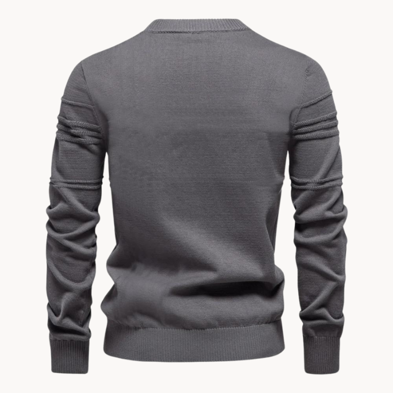 Chet Men's Cardigan Sweater | Ultra-Soft Cotton Blend, Checkered Design 4