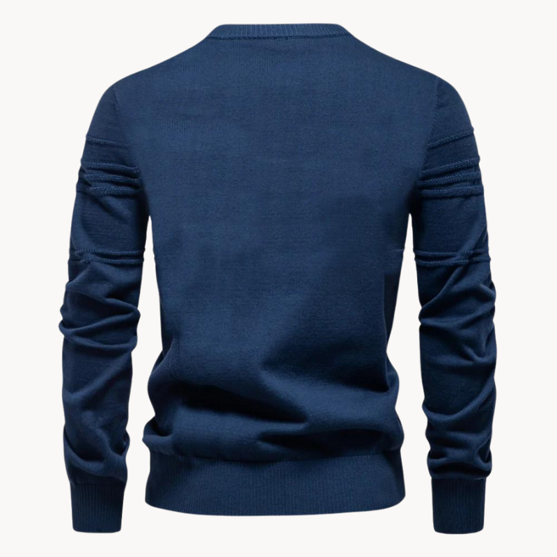 Chet Men's Cardigan Sweater | Ultra-Soft Cotton Blend, Checkered Design 6