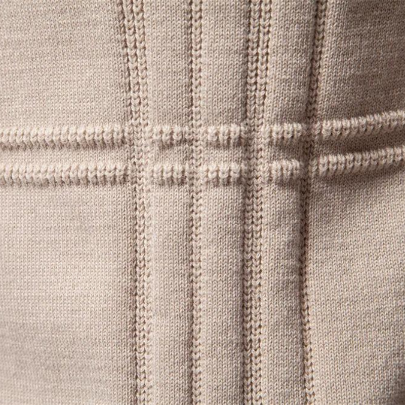 Chet Men's Cardigan Sweater | Ultra-Soft Cotton Blend, Checkered Design 14