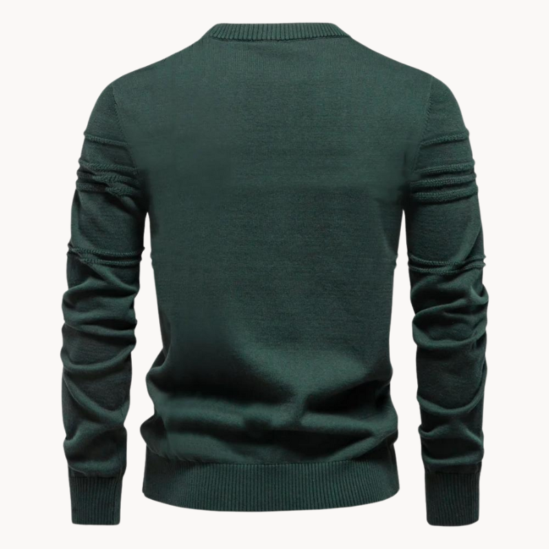 Chet Men's Cardigan Sweater | Ultra-Soft Cotton Blend, Checkered Design 8