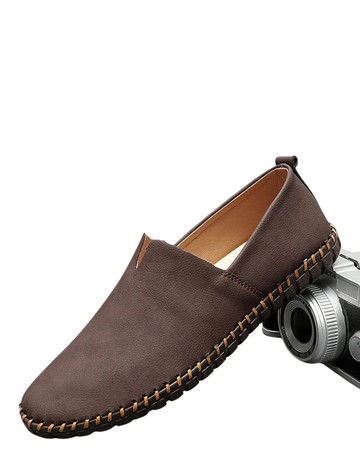 Sante Men's Leather Slippers | Classic Loafer Design, Elegant & Versatile 1