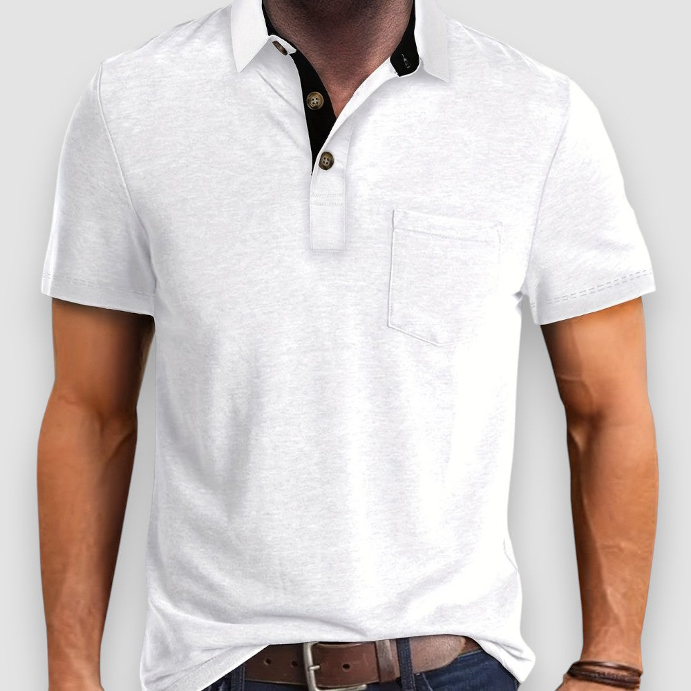 Riven Men's Polo Shirt | Cotton Blend, Elegant Design 7