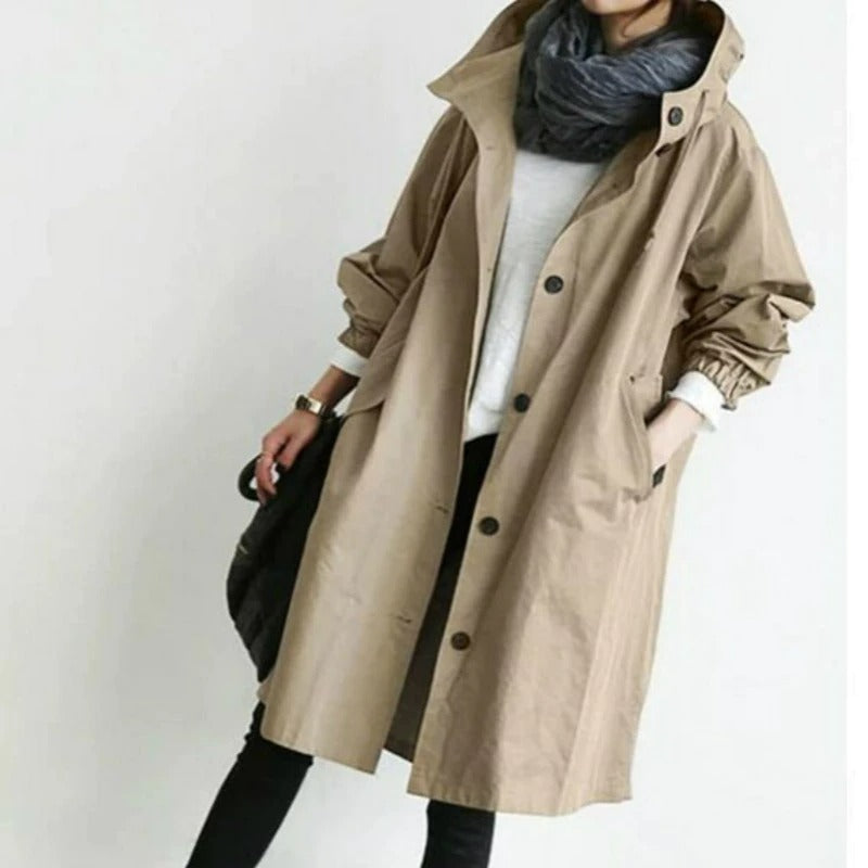 Elara Women's Trench Coat | Water-Repellent Fabric, Stylish Design 5