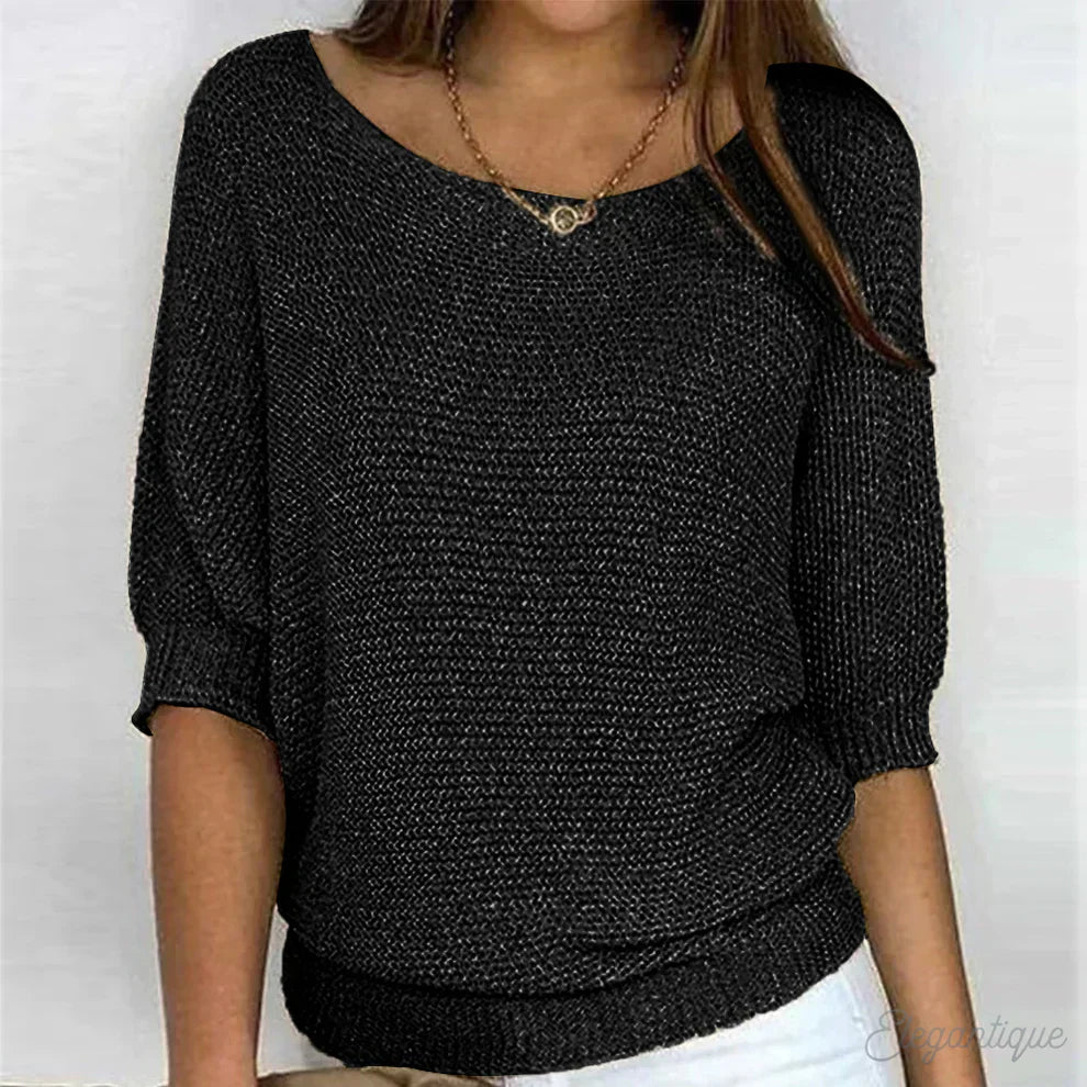 Svelte Women's Sweater | Cross-Knit Design for All Seasons 3