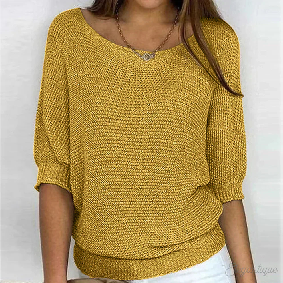 Svelte Women's Sweater | Cross-Knit Design for All Seasons 5