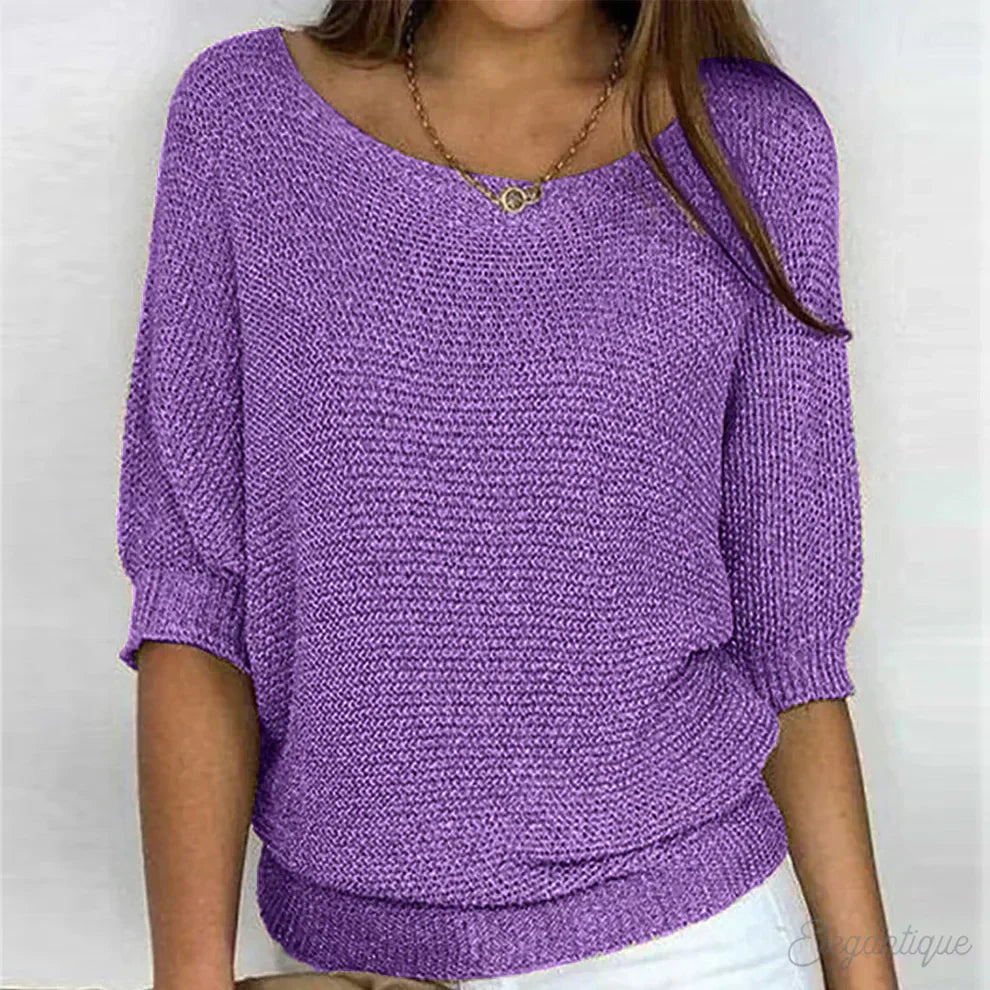 Svelte Women's Sweater | Cross-Knit Design for All Seasons 8