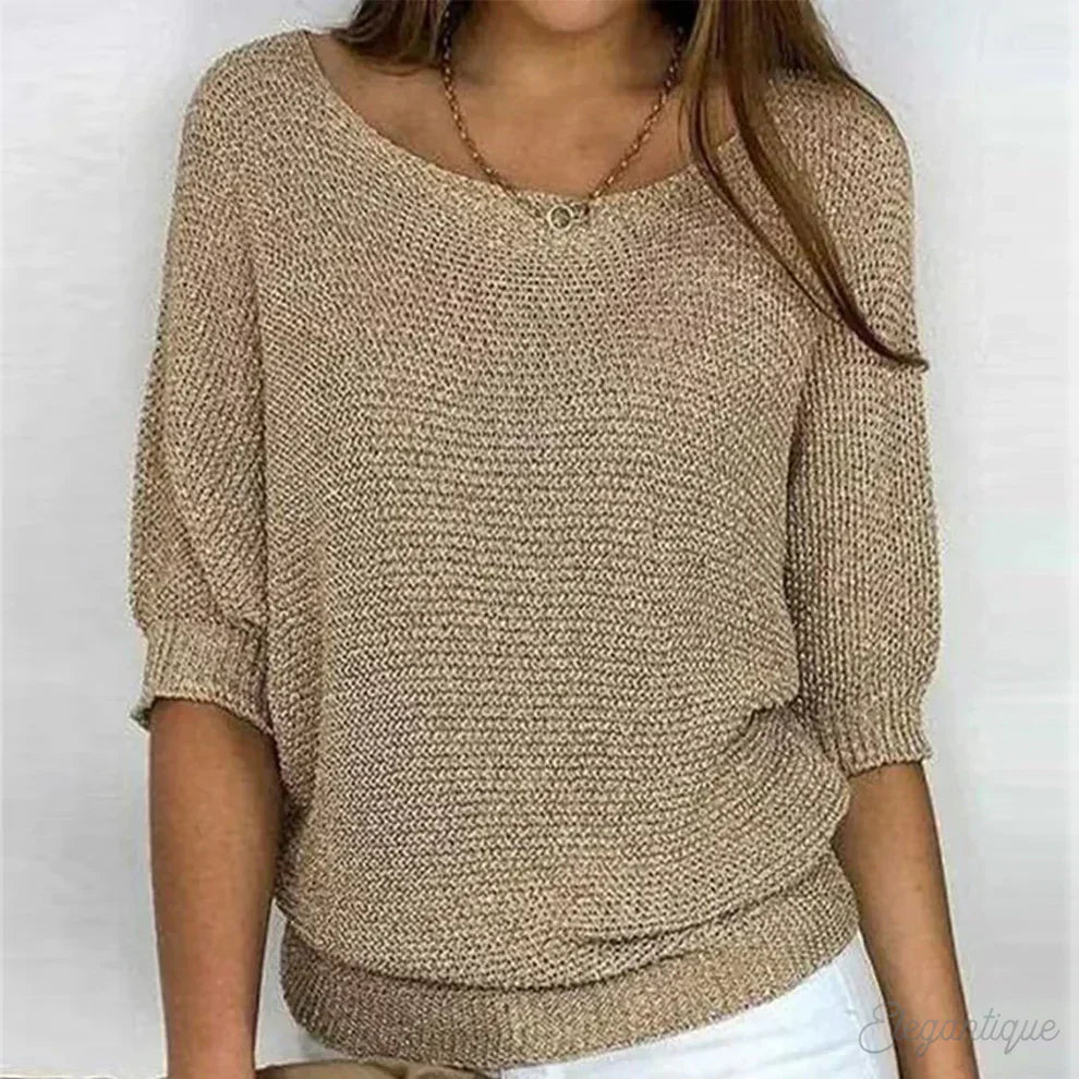 Svelte Women's Sweater | Cross-Knit Design for All Seasons 1