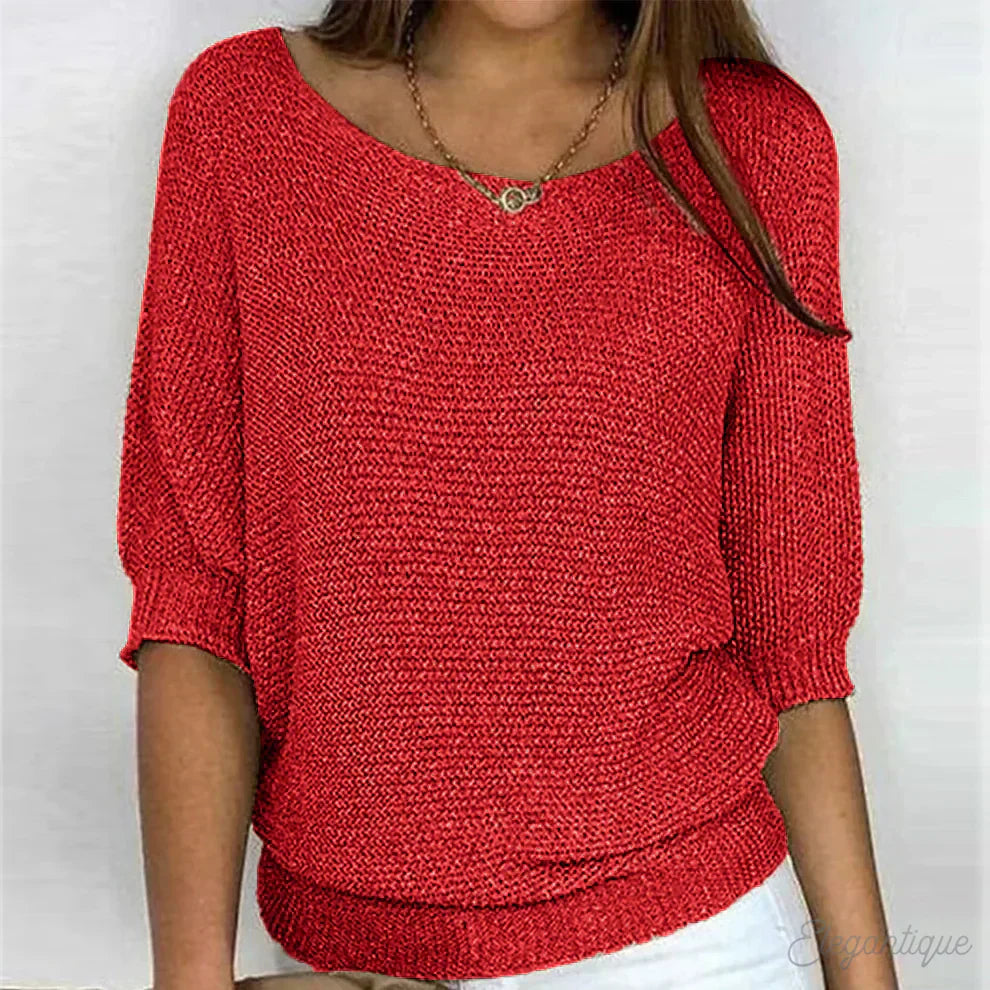 Svelte Women's Sweater | Cross-Knit Design for All Seasons 9