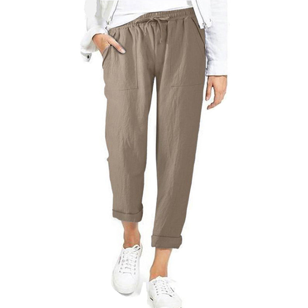 Lila Women's Wide Leg Pants | Breathable Linen, Casual Elegance 8